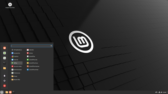 Linuxmint startseite stick