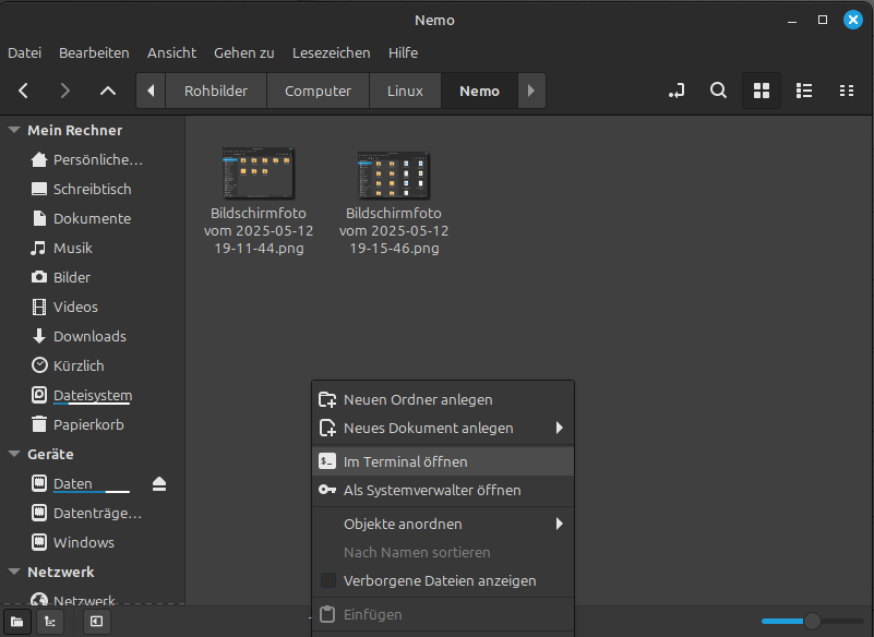 Terminals vom 2025 05 12 19 18 04
